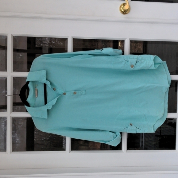 Soft Surroundings mint tunic blouse M - Picture 1 of 4